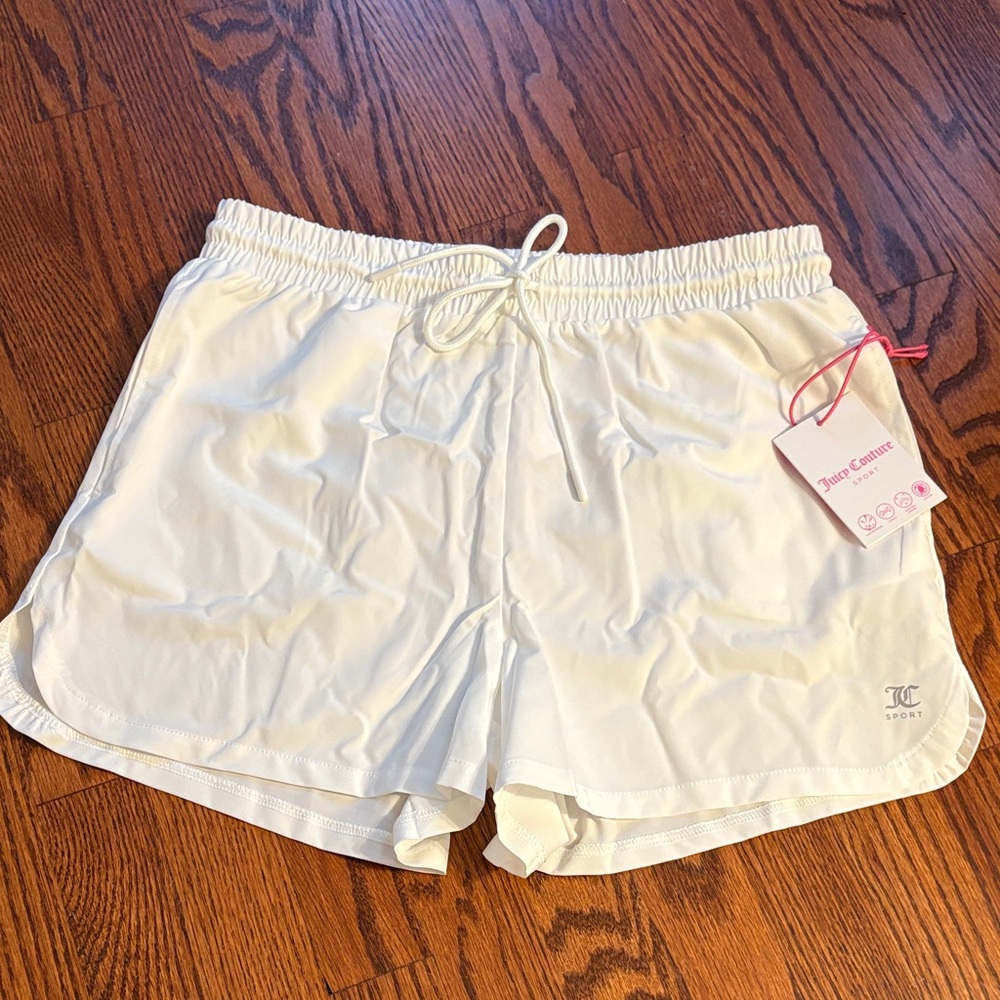 Juicy Couture White Drawstring Women's Shorts